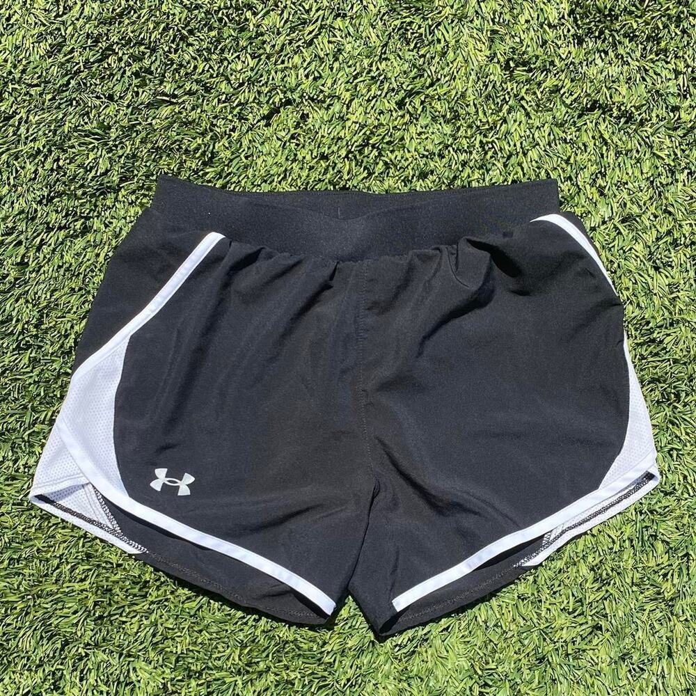 Under Armor Black and White Running Shorts Size XS